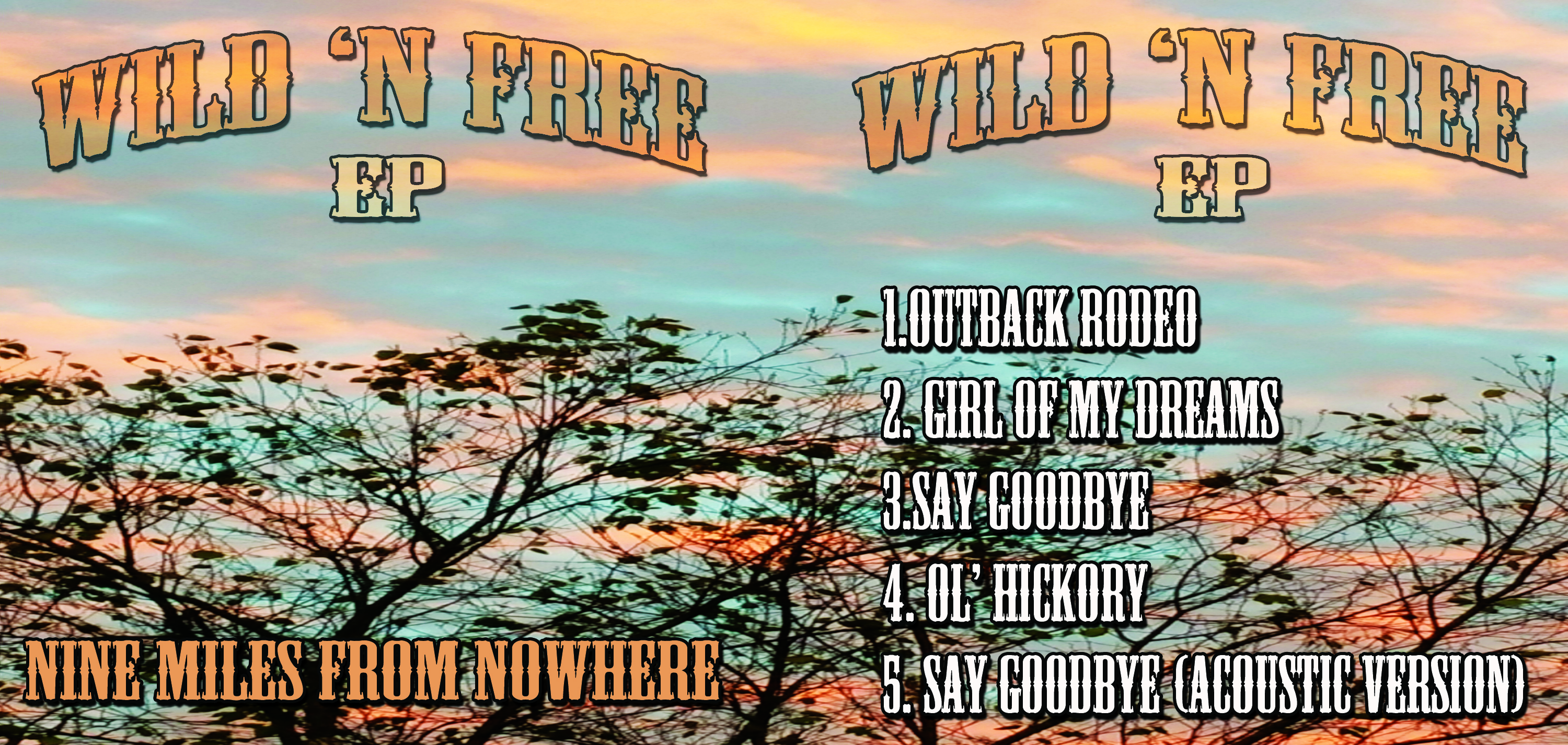 Diseño de Portada de CD por jazzyrosez para Nine Miles To Nowhere  | Diseño #10449641