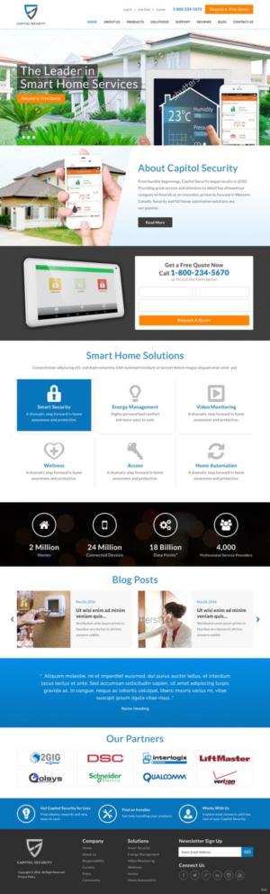 Web Design by pb for Capitol Security Systems Inc. | Design: #10413057