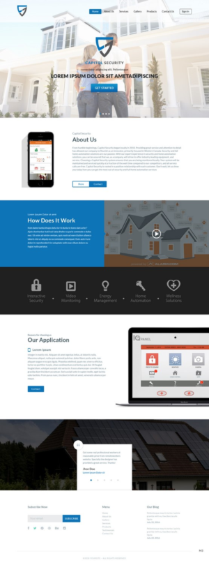 Web Design by pb for Capitol Security Systems Inc. | Design: #10413058