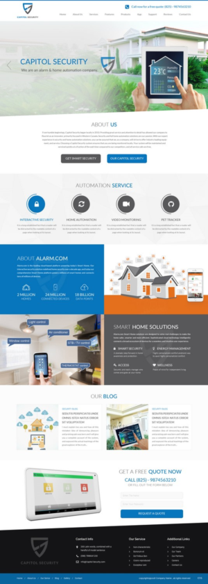 Web Design by pb for Capitol Security Systems Inc. | Design: #10413064