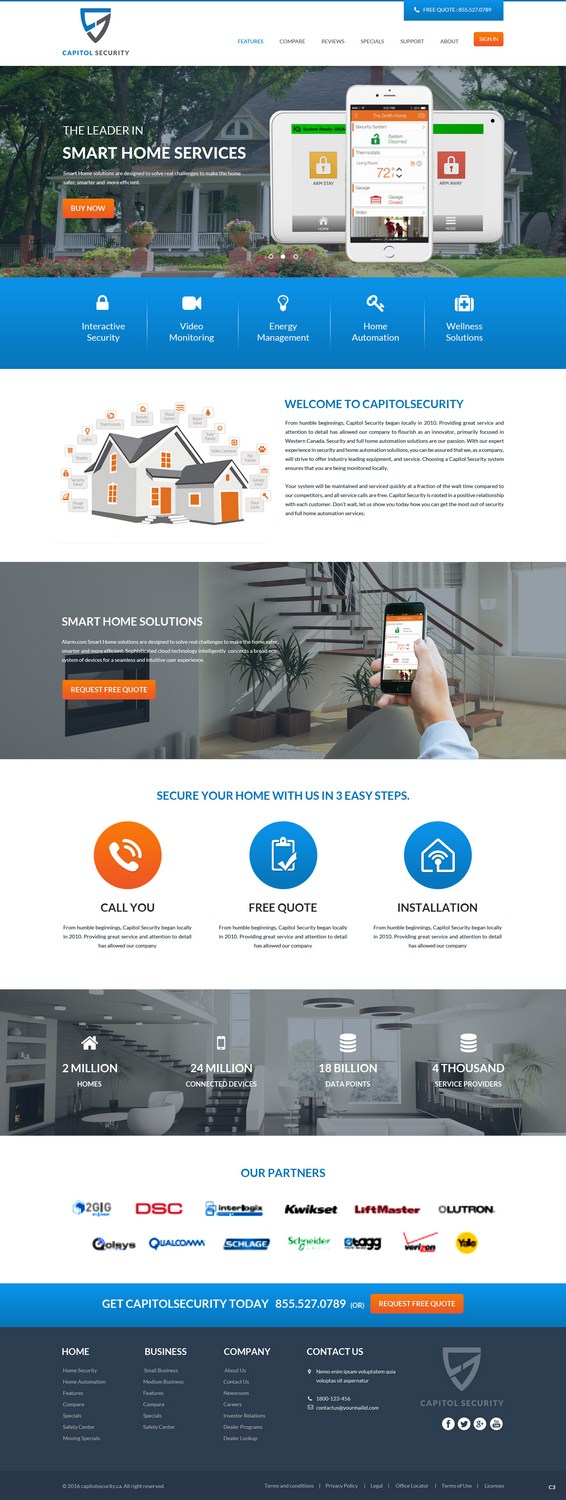 Web-Design von pb für Capitol Security Systems Inc. | Design #10423914