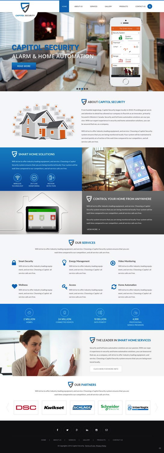 Web-Design von pb für Capitol Security Systems Inc. | Design #10424730