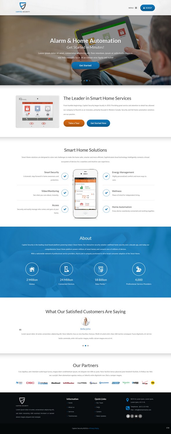 Diseño Web por pb para Capitol Security Systems Inc. | Diseño #10435525