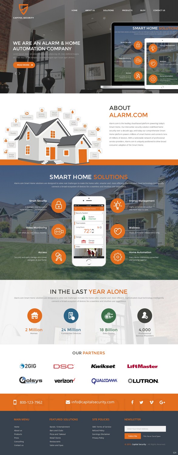 Diseño Web por pb para Capitol Security Systems Inc. | Diseño #10435526