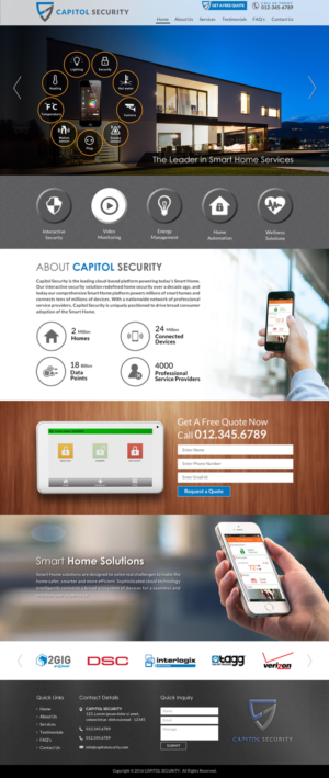 Web Design by Sbss for Capitol Security Systems Inc. | Design: #10598299