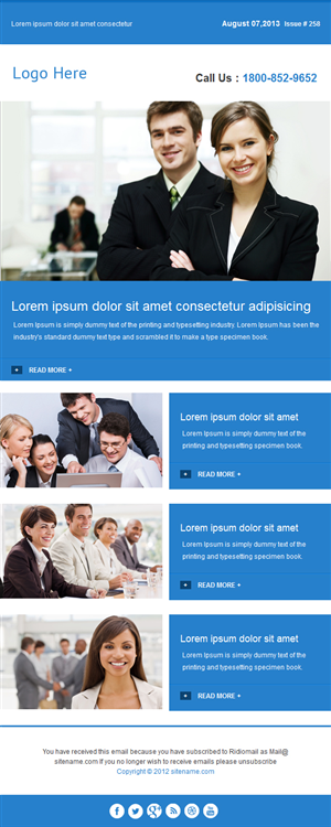 Newsletter Design by Sanjib Ghosh