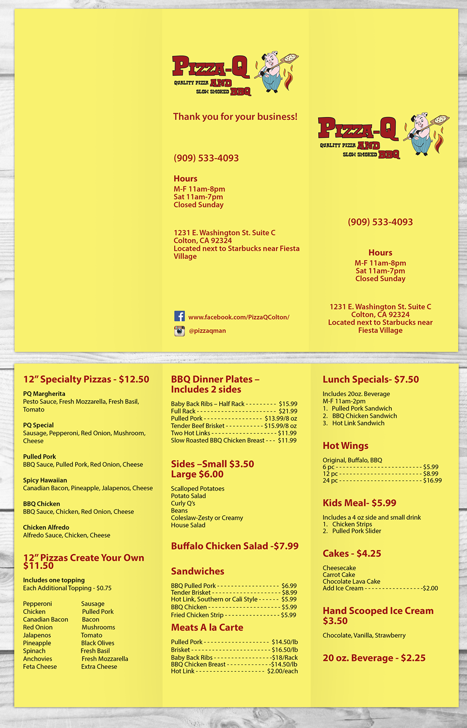 Diseño de Menú por Victor_pro para este proyecto | Diseño #10392680