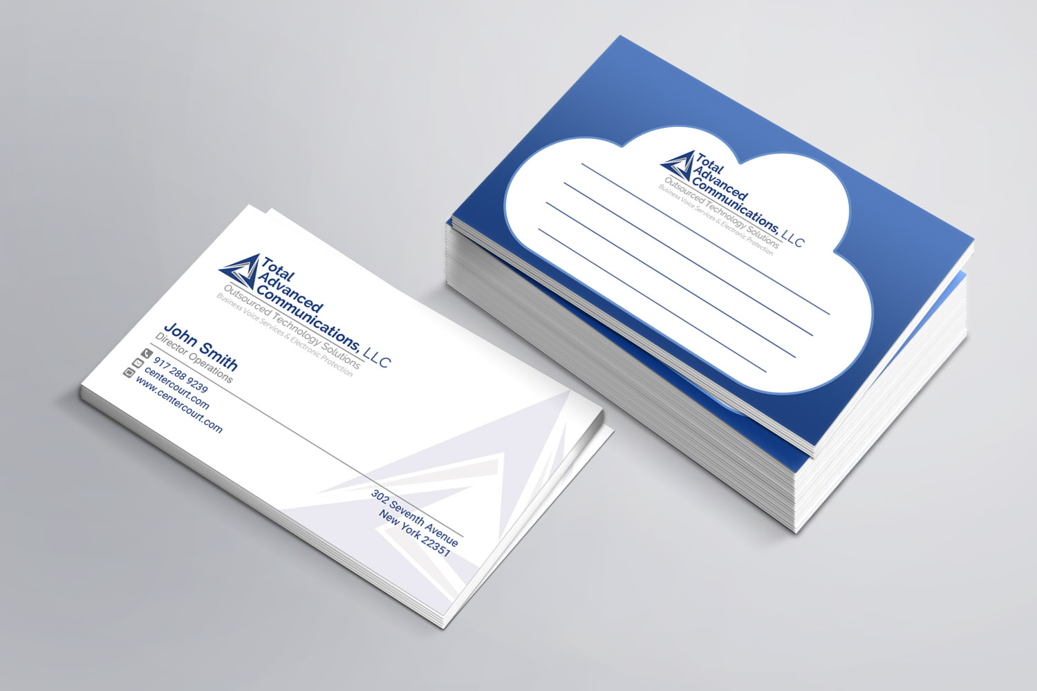 Business Card Design by Sandaruwan for Total Advanced Communications, LLC | Design #12667680