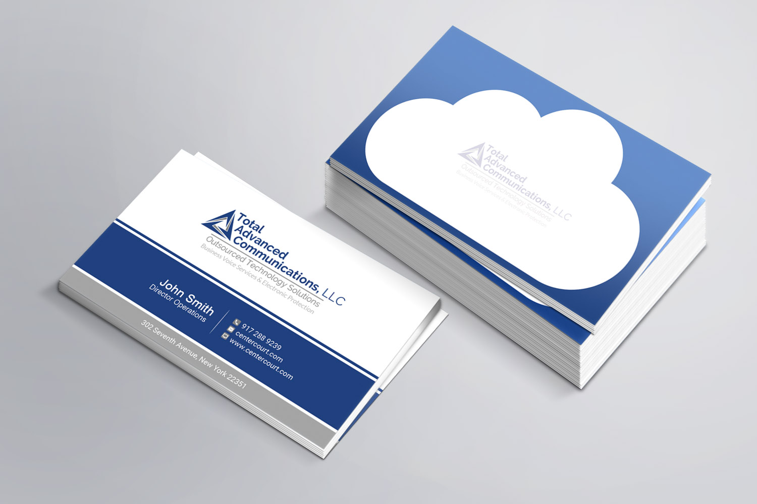 Design de Carte de Visite par Sandaruwan pour Total Advanced Communications, LLC | Design #12668896