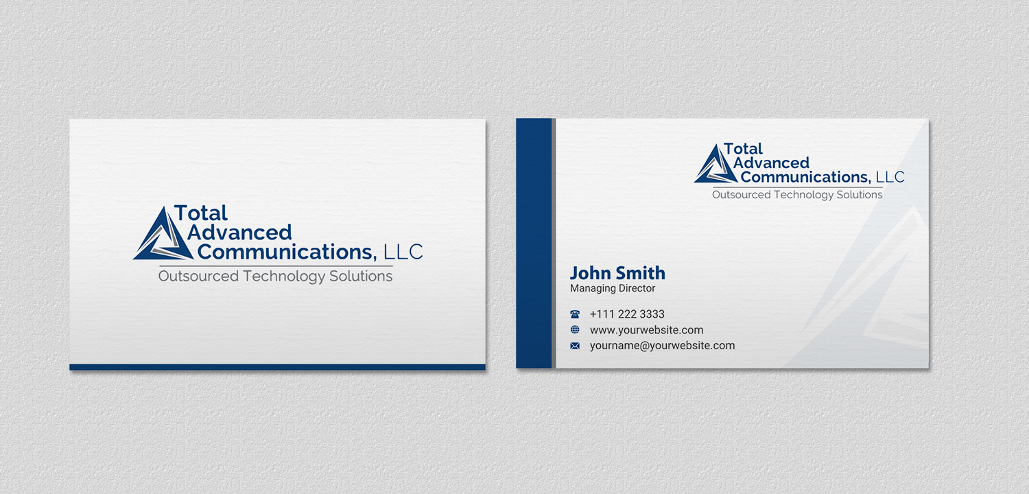 Business Card Design by INDIAN_Ashok for Total Advanced Communications, LLC | Design #12662239