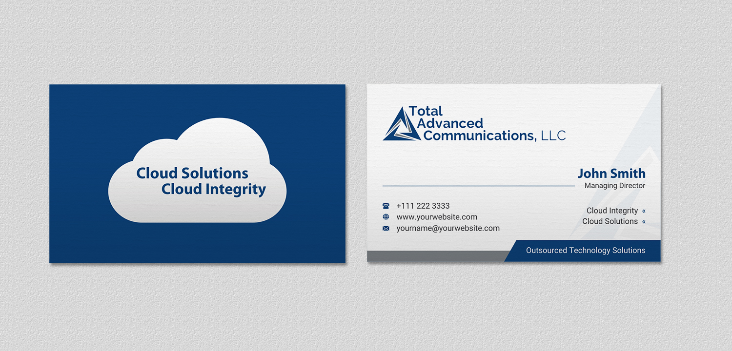 Business Card Design by INDIAN_Ashok for Total Advanced Communications, LLC | Design #12662243