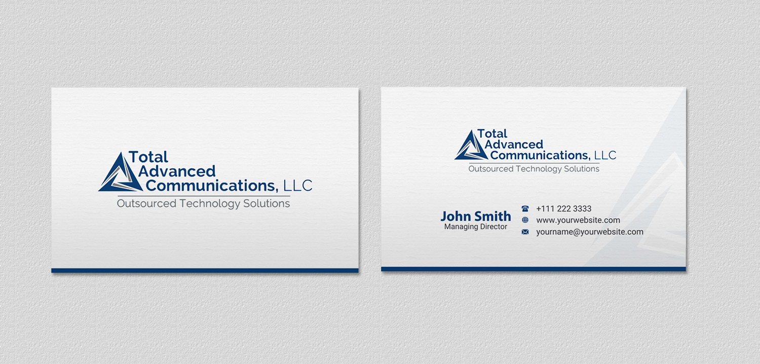 Business Card Design by INDIAN_Ashok for Total Advanced Communications, LLC | Design #12662251