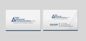 Business Card Design by INDIAN_Ashok for Total Advanced Communications, LLC | Design: #12662251