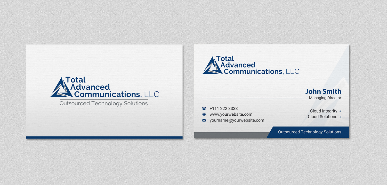 Business Card Design by INDIAN_Ashok for Total Advanced Communications, LLC | Design #12662254