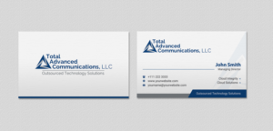 Business Card Design by INDIAN_Ashok for Total Advanced Communications, LLC | Design: #12662254