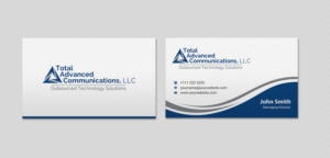 Business Card Design by INDIAN_Ashok for Total Advanced Communications, LLC | Design: #12662255