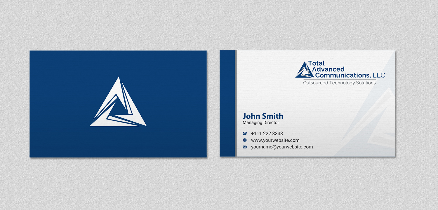 Business Card Design by INDIAN_Ashok for Total Advanced Communications, LLC | Design #12662261