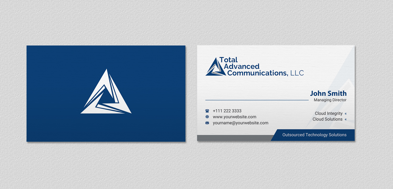 Business Card Design by INDIAN_Ashok for Total Advanced Communications, LLC | Design #12662263