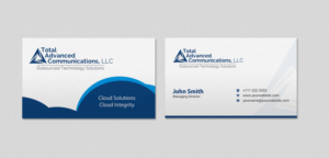 Business Card Design by INDIAN_Ashok for Total Advanced Communications, LLC | Design: #12662695