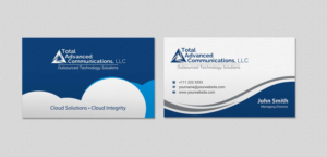 Business Card Design by INDIAN_Ashok for Total Advanced Communications, LLC | Design: #12662696