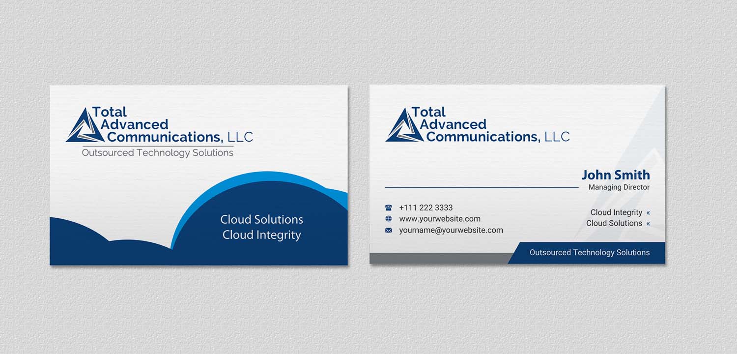 Design de Carte de Visite par INDIAN_Ashok pour Total Advanced Communications, LLC | Design #12662697