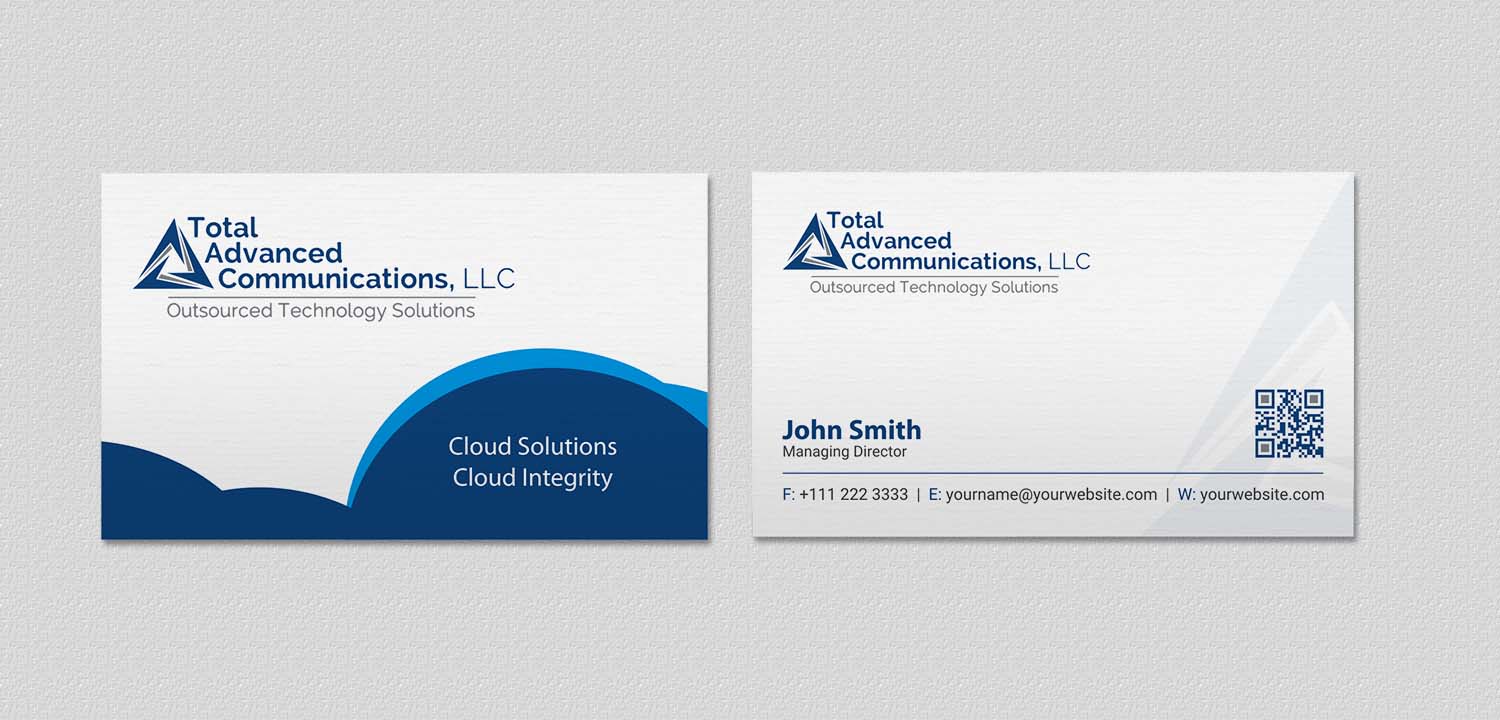 Business Card Design by INDIAN_Ashok for Total Advanced Communications, LLC | Design #12662698