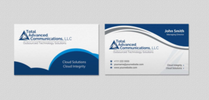 Business Card Design by INDIAN_Ashok for Total Advanced Communications, LLC | Design: #12662701