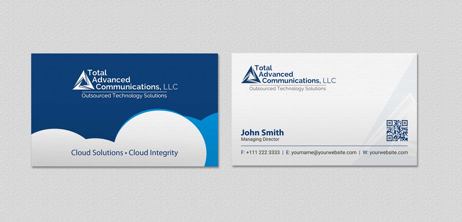 Business Card Design by INDIAN_Ashok for Total Advanced Communications, LLC | Design #12662708