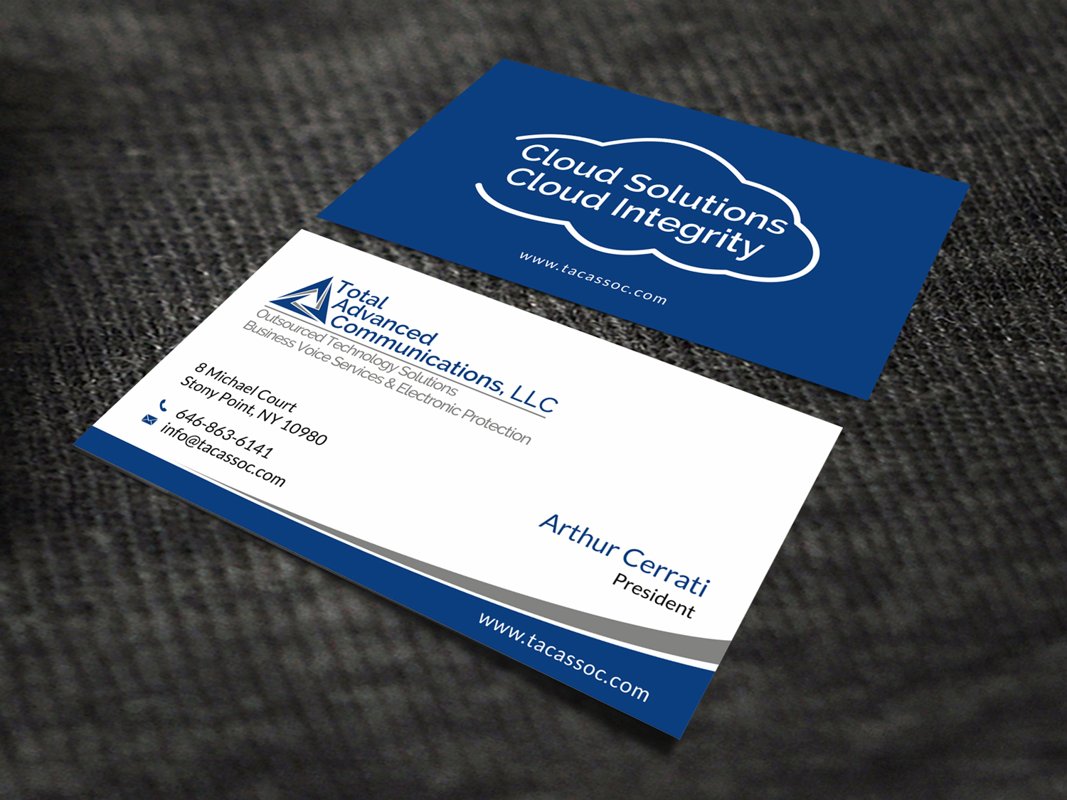 Diseño de Tarjeta de Presentación por SKYdesign para Total Advanced Communications, LLC | Diseño #12742316