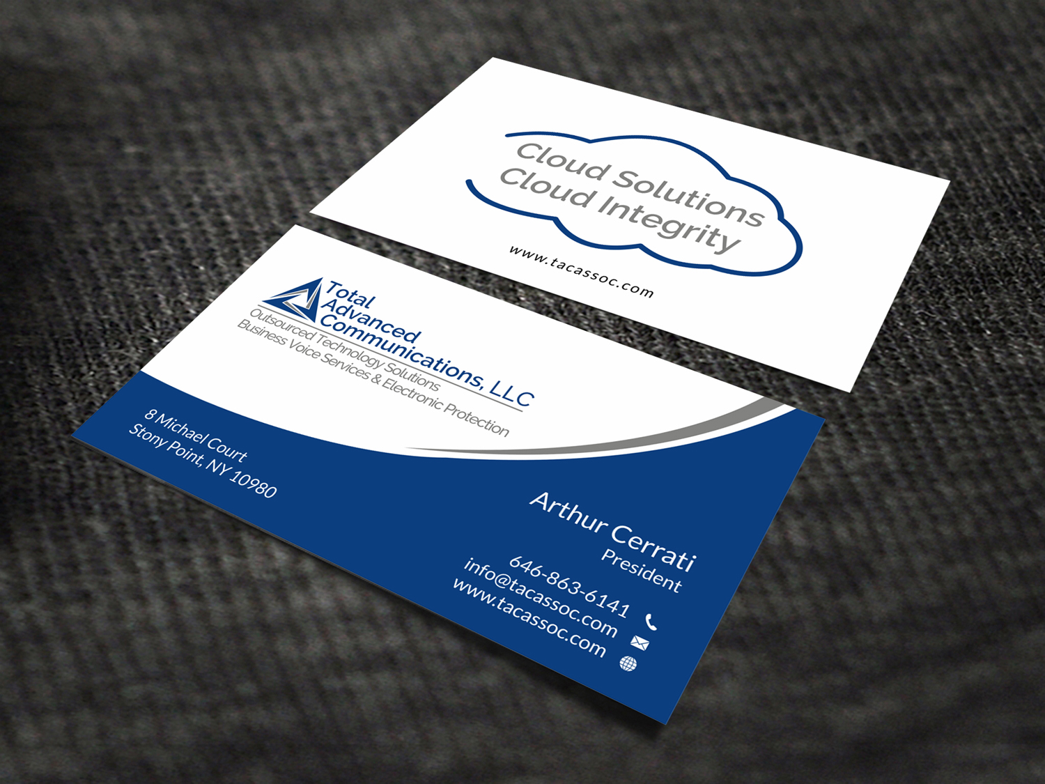 Diseño de Tarjeta de Presentación por SKYdesign para Total Advanced Communications, LLC | Diseño #12742317