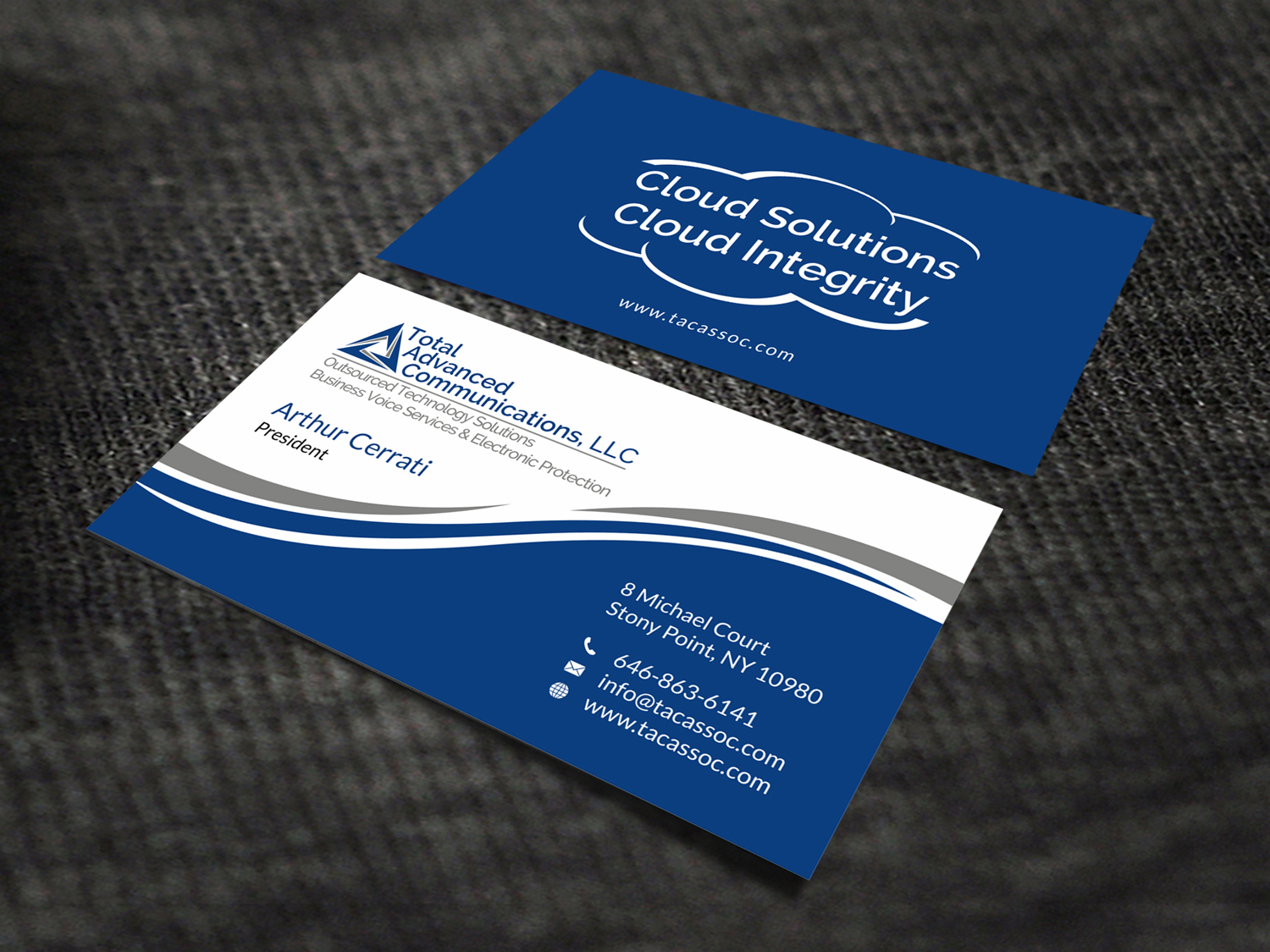 Diseño de Tarjeta de Presentación por SKYdesign para Total Advanced Communications, LLC | Diseño #12742318