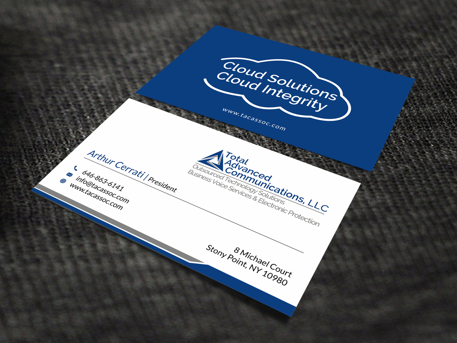 Diseño de Tarjeta de Presentación por SKYdesign para Total Advanced Communications, LLC | Diseño #12742319