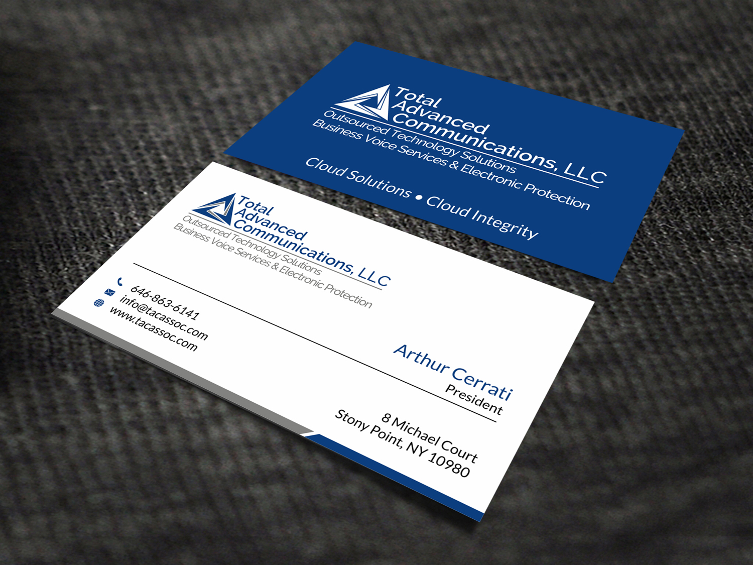 Business Card Design by SKYdesign for Total Advanced Communications, LLC | Design #12742320