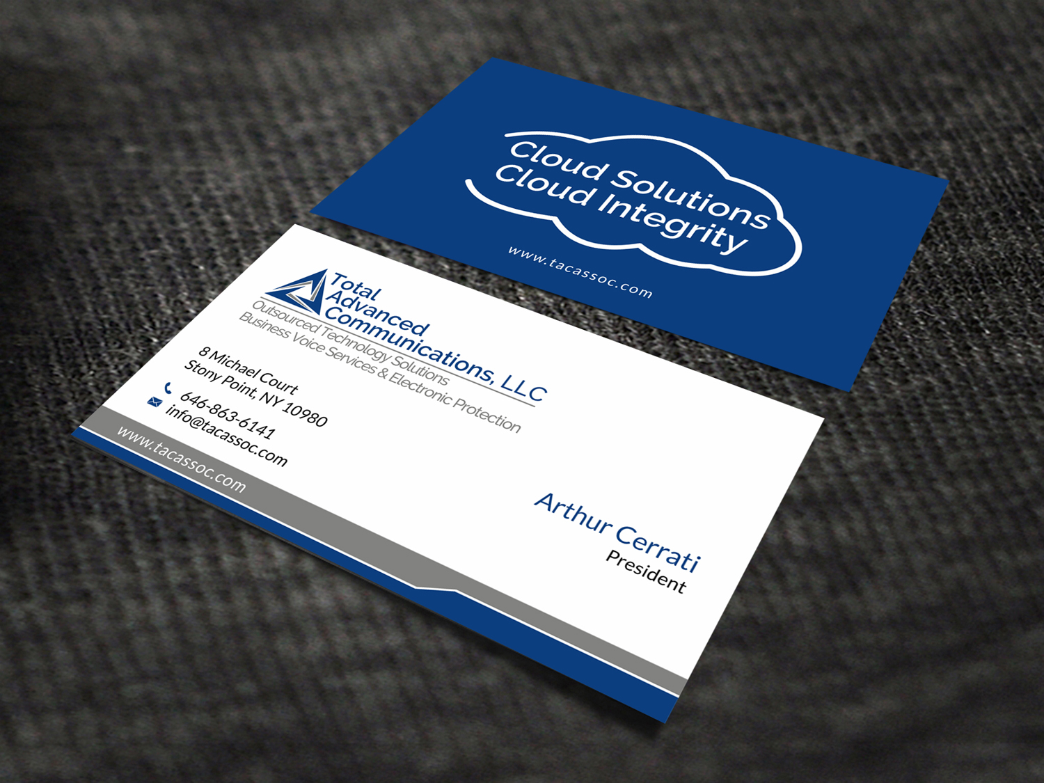Diseño de Tarjeta de Presentación por SKYdesign para Total Advanced Communications, LLC | Diseño #12742322