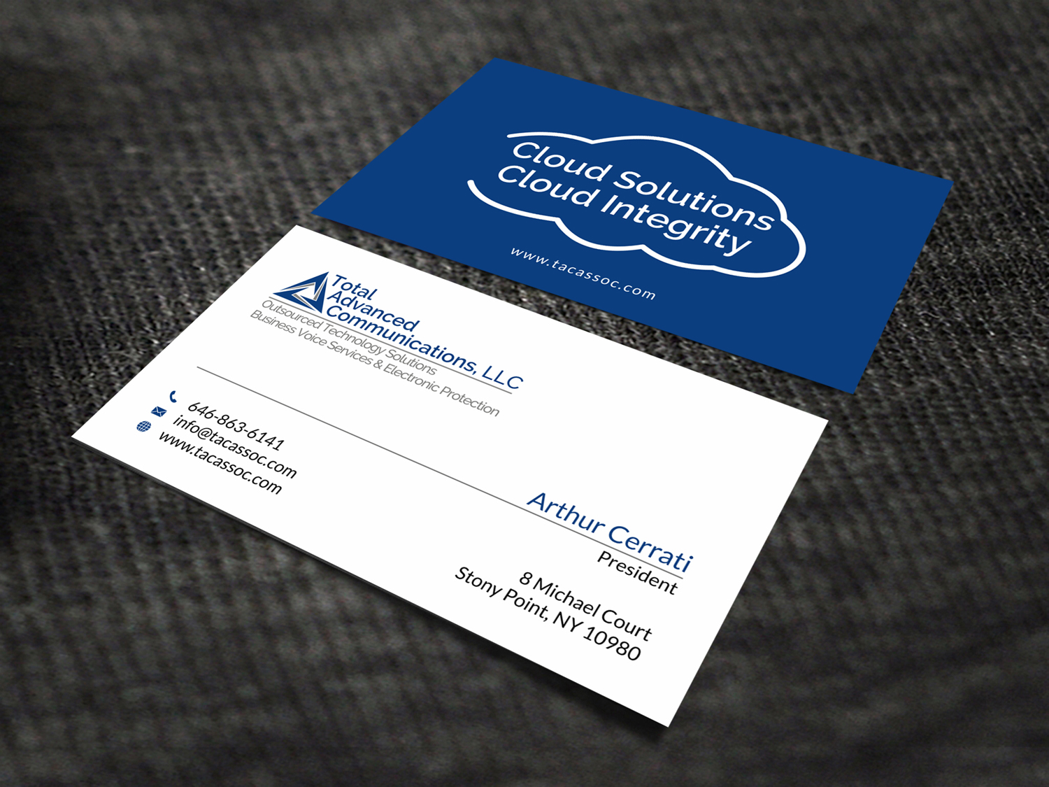 Diseño de Tarjeta de Presentación por SKYdesign para Total Advanced Communications, LLC | Diseño #12742323