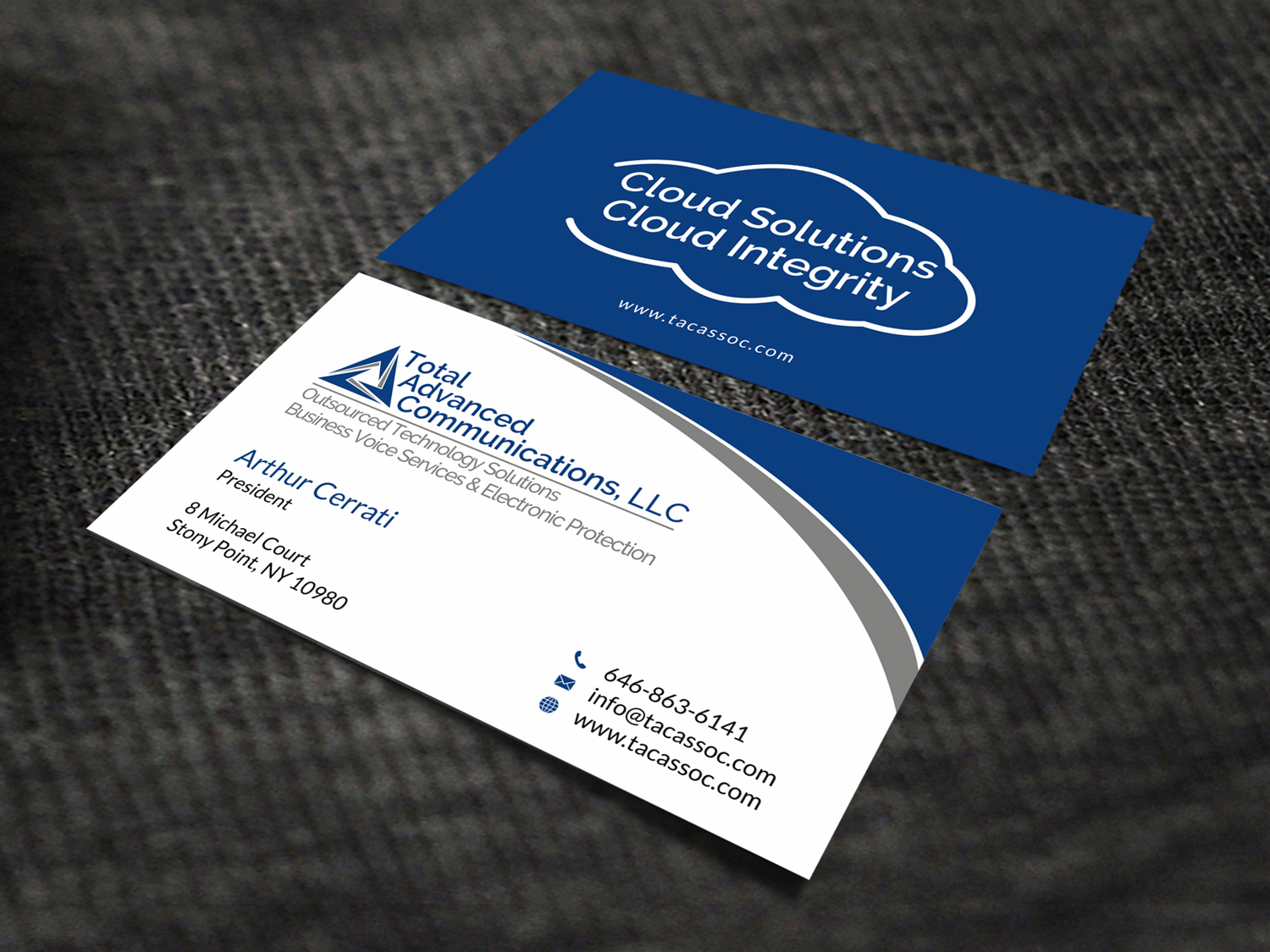 Diseño de Tarjeta de Presentación por SKYdesign para Total Advanced Communications, LLC | Diseño #12742324