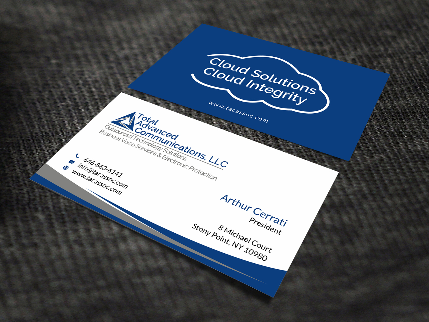 Diseño de Tarjeta de Presentación por SKYdesign para Total Advanced Communications, LLC | Diseño #12742326