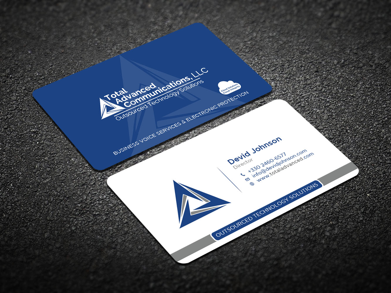 Business Card Design by Verified artistry for Total Advanced Communications, LLC | Design #12675319