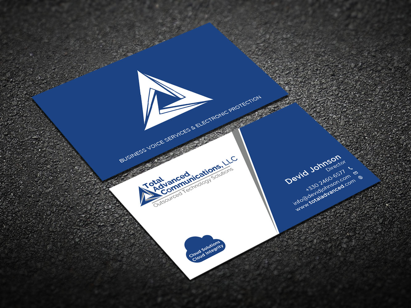 Business Card Design by Verified artistry for Total Advanced Communications, LLC | Design #12675321