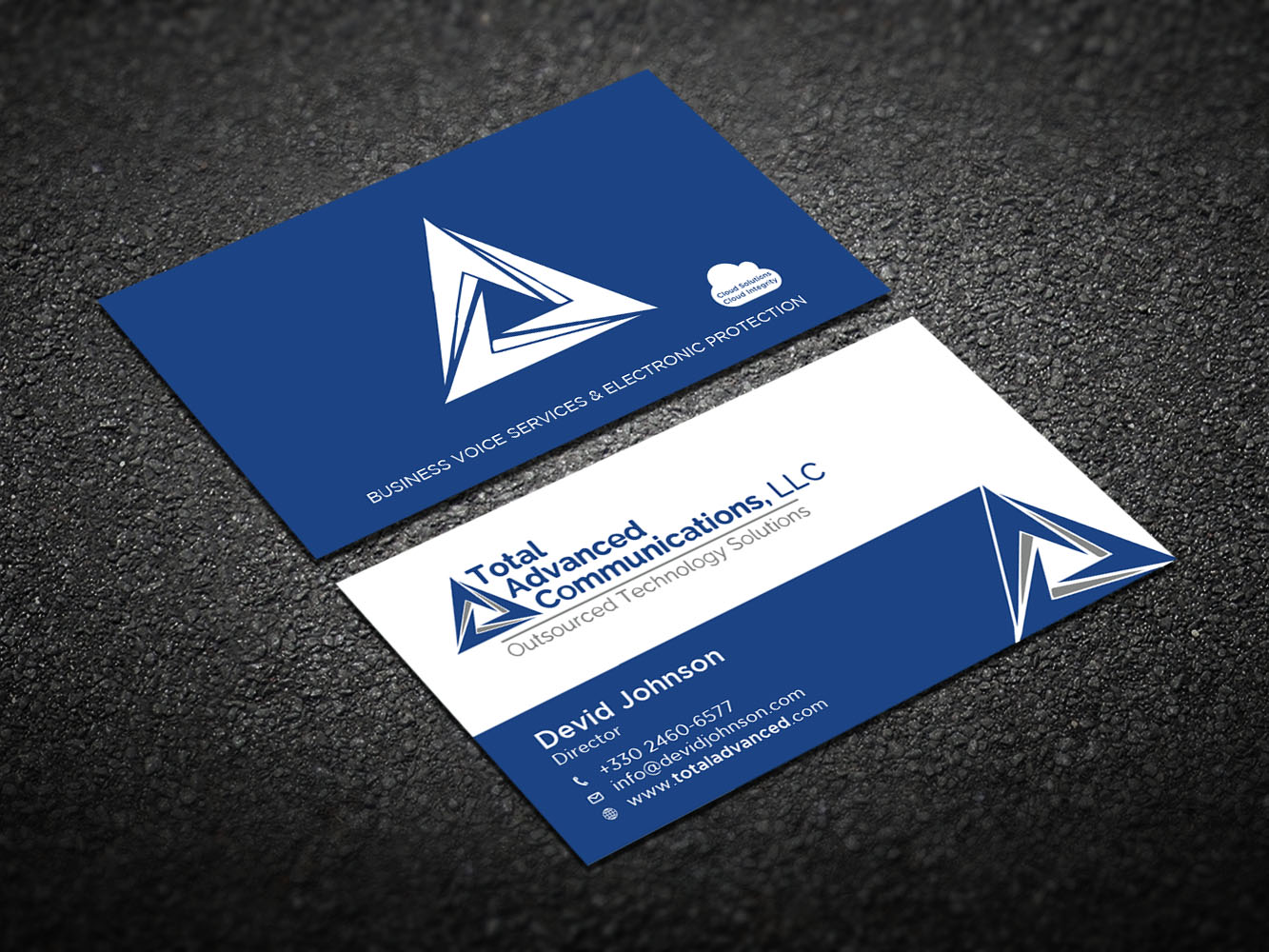 Business Card Design by Verified artistry for Total Advanced Communications, LLC | Design #12675322