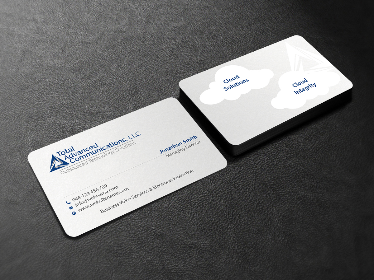 Business Card Design by Creations Box 2015 for Total Advanced Communications, LLC | Design #12668773
