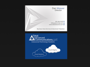 Business Card Design by Creations Box 2015 for Total Advanced Communications, LLC | Design: #12668774