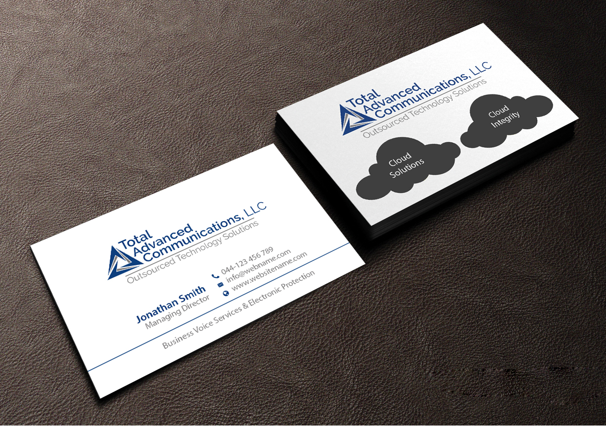 Business Card Design by Creations Box 2015 for Total Advanced Communications, LLC | Design #12668775