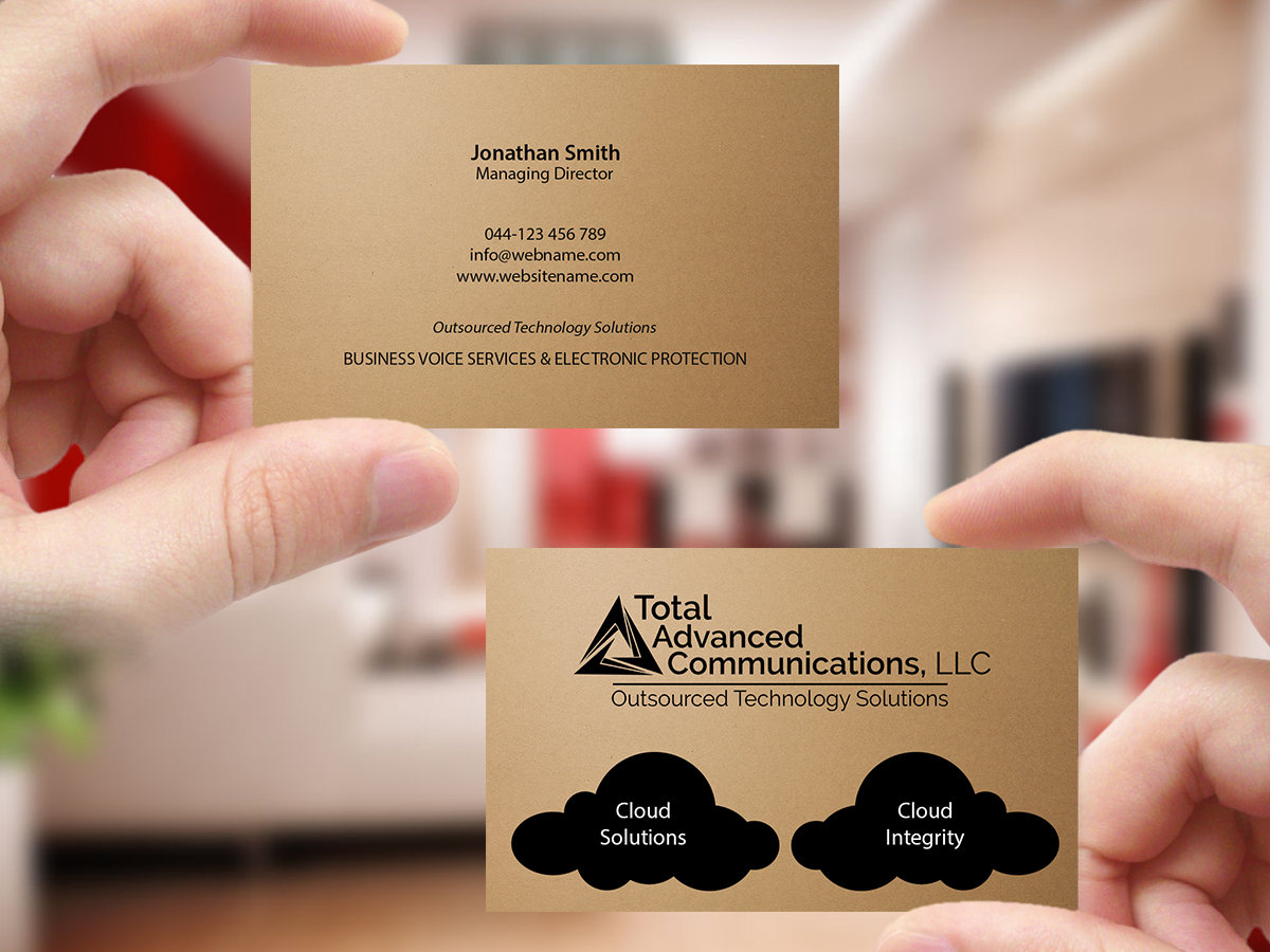 Design de Carte de Visite par Creations Box 2015 pour Total Advanced Communications, LLC | Design #12668781