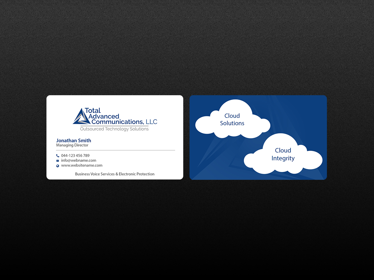 Business Card Design by Creations Box 2015 for Total Advanced Communications, LLC | Design #12668784