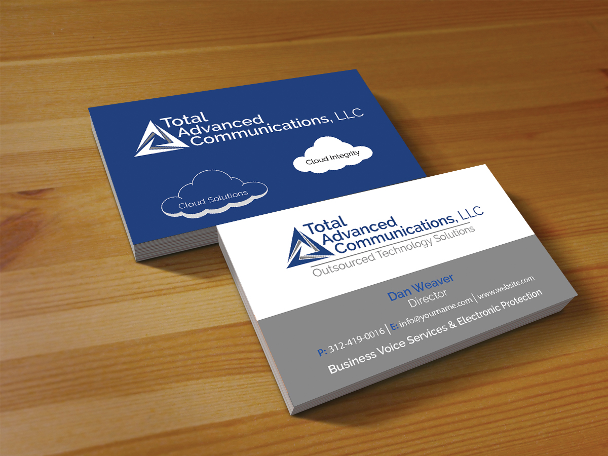 Business Card Design by Creations Box 2015 for Total Advanced Communications, LLC | Design #12668790