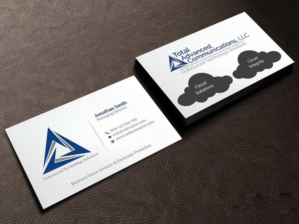Design de Carte de Visite par Creations Box 2015 pour Total Advanced Communications, LLC | Design #12668791