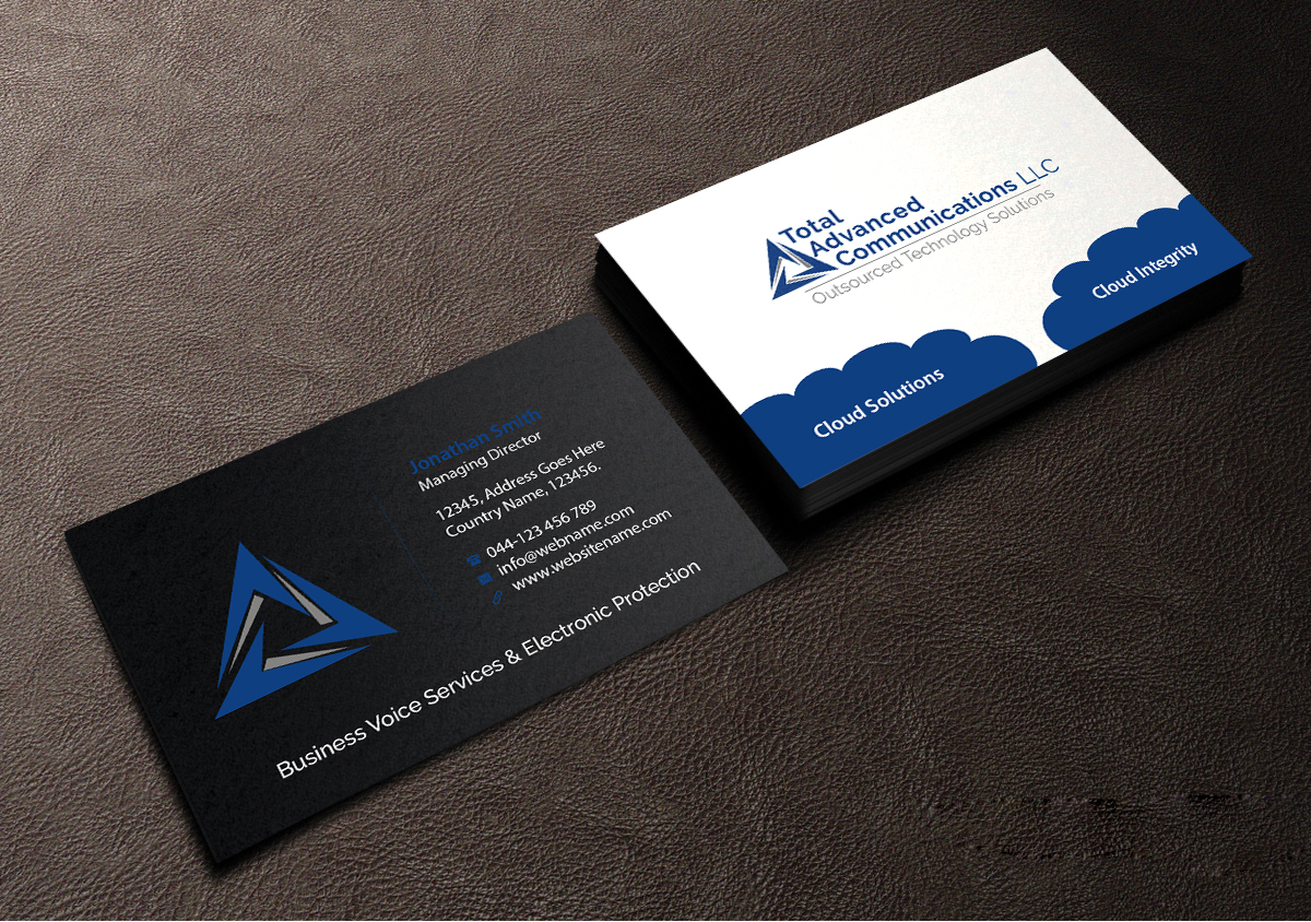 Business Card Design by Creations Box 2015 for Total Advanced Communications, LLC | Design #12668840