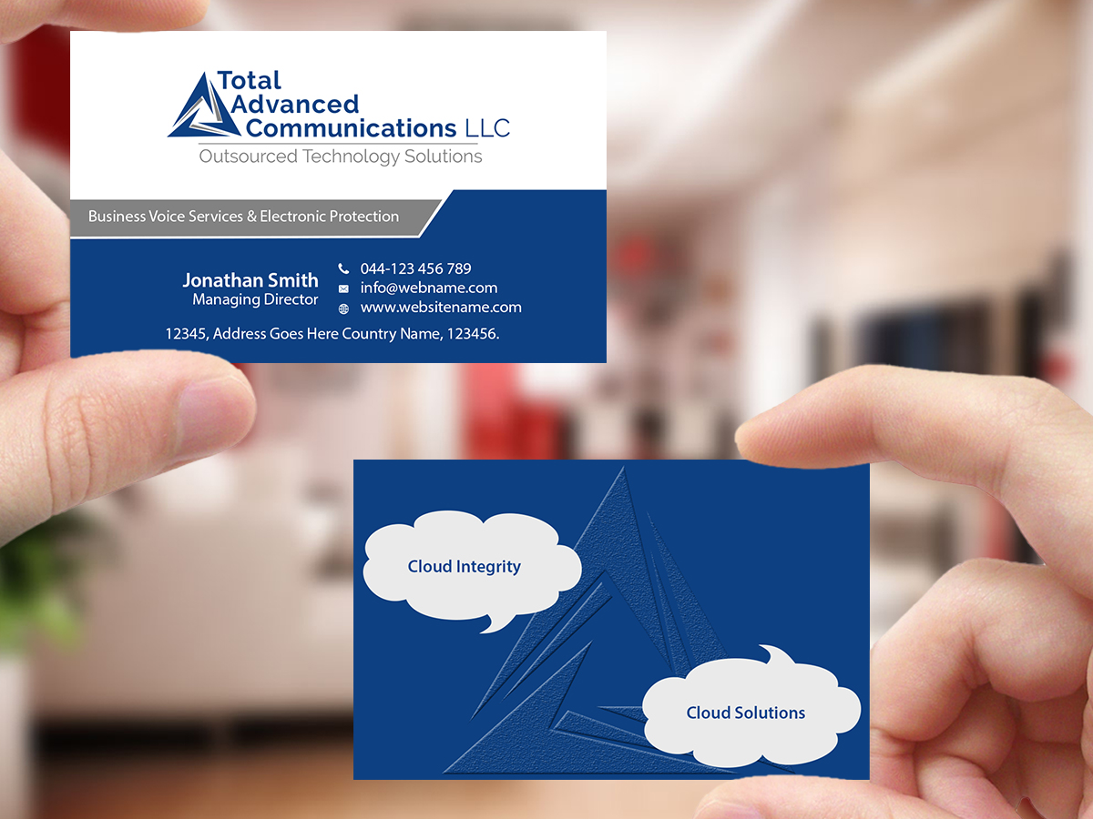 Business Card Design by Creations Box 2015 for Total Advanced Communications, LLC | Design #12668843