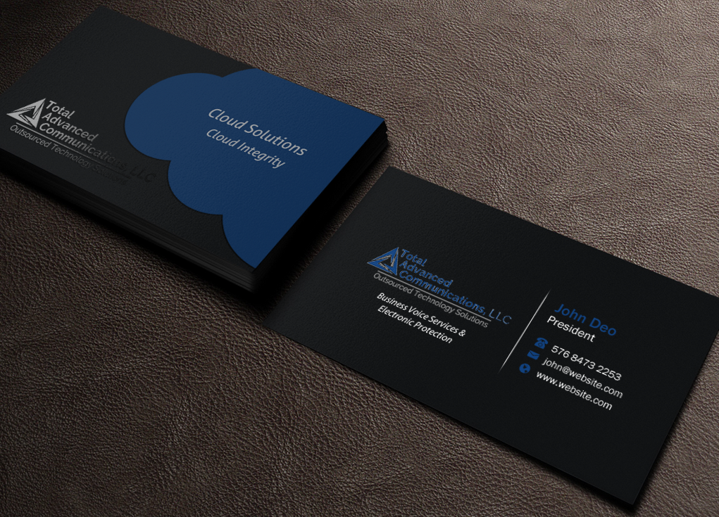 Business Card Design by Brand aid for Total Advanced Communications, LLC | Design #12667149